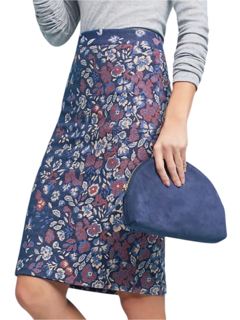 Anthropologie Maeve Gertje Floral Pencil Skirt